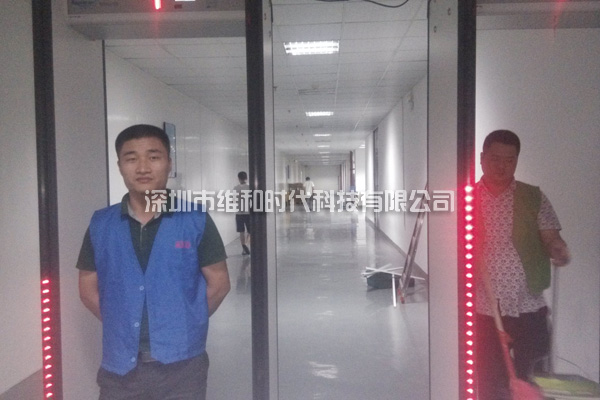 METOR6S進口安檢門現場安裝效果圖